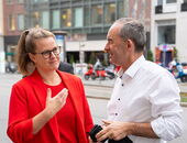 Hubert Aiwanger beim Jungen Wirtschaftsbeirat und Presseclub München. Foto: StMWi / Bastian Brummer.