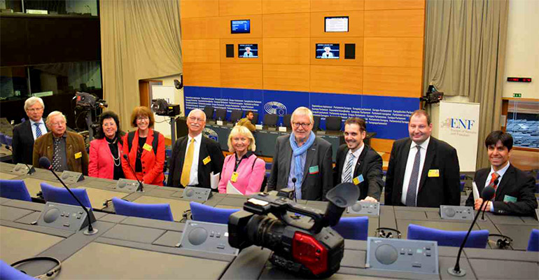 Informationsfahrt des PresseClubs zum Europäischen Parlament nach Straßburg. Foto: Hans Schwepfinger.