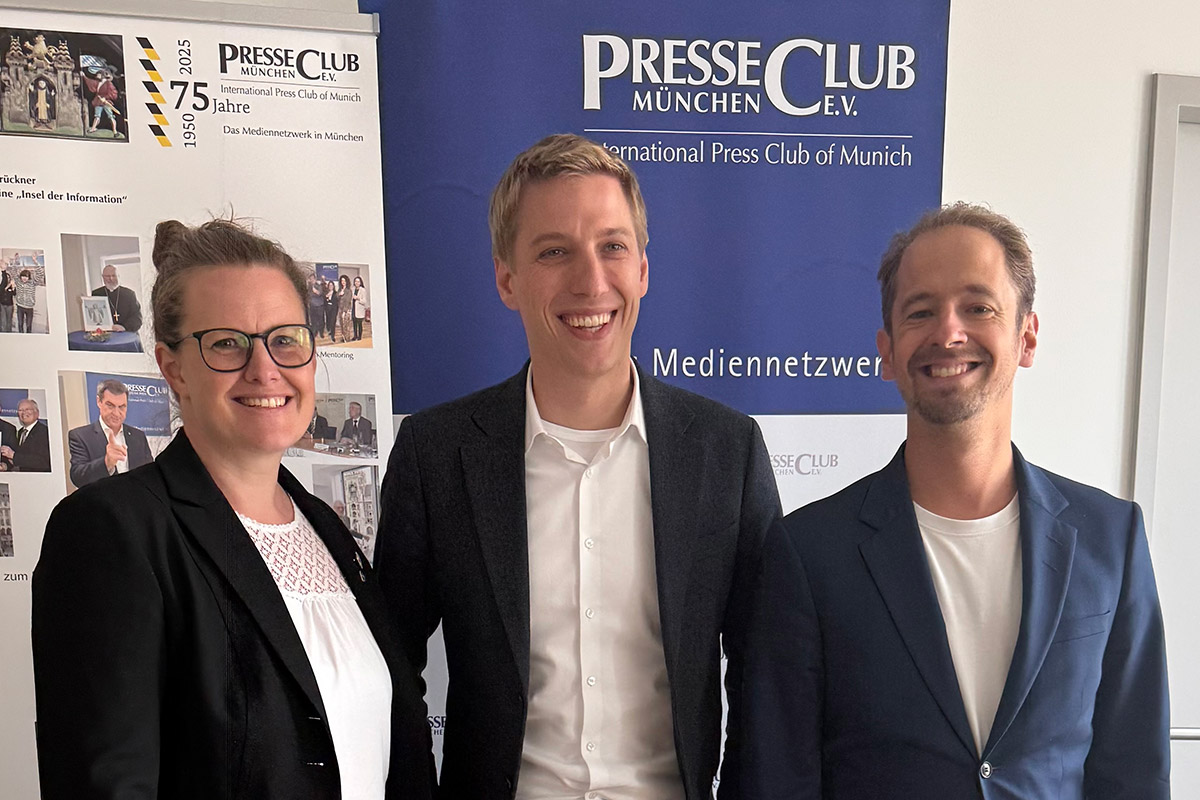 Antrittsbesuch von Dominik Krause als neuer Oberbürgermeister im PresseClub München